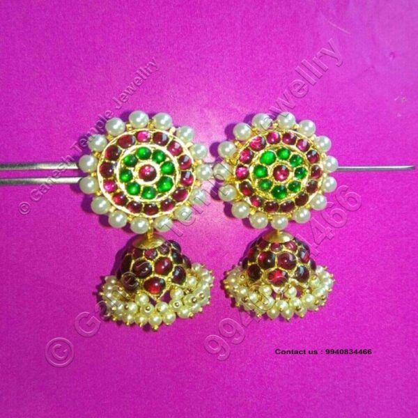 Stud Jumka Temple Jewellery