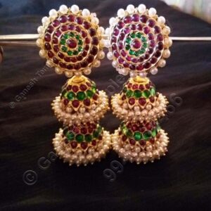 Stud Jumka Temple Jewellery