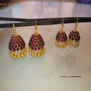 Stud Jumka Temple Jewellery