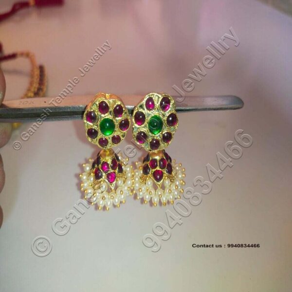 Stud Jumka Temple Jewellery