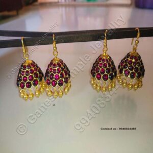 Stud Jumka Temple Jewellery