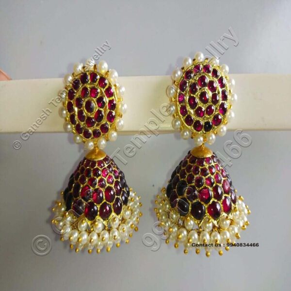 Stud Jumka Temple Jewellery