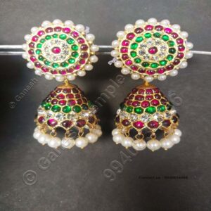 Stud Jumka Temple Jewellery