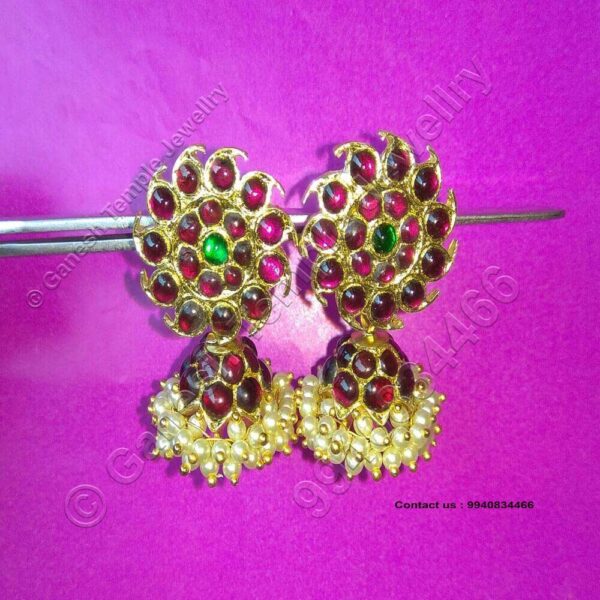 Stud Jumka Temple Jewellery