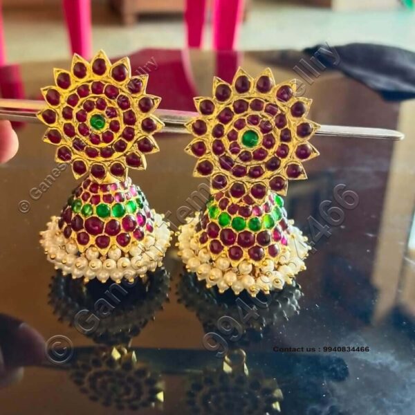 Stud Jumka Temple Jewellery