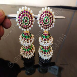 Stud Jumka Temple Jewellery