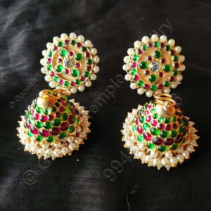 Stud Jumka Temple Jewellery