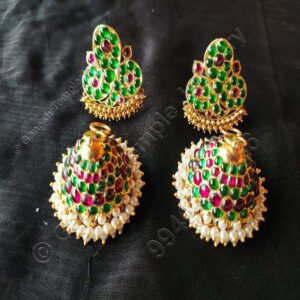 Stud Jumka Temple Jewellery