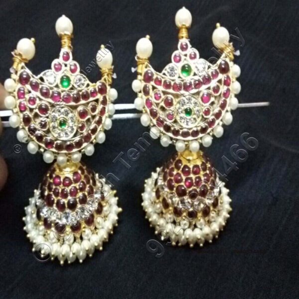 Stud Jumka Temple Jewellery