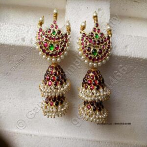 Stud Jumka Temple Jewellery