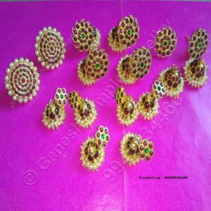 Stud Jumka Temple Jewellery